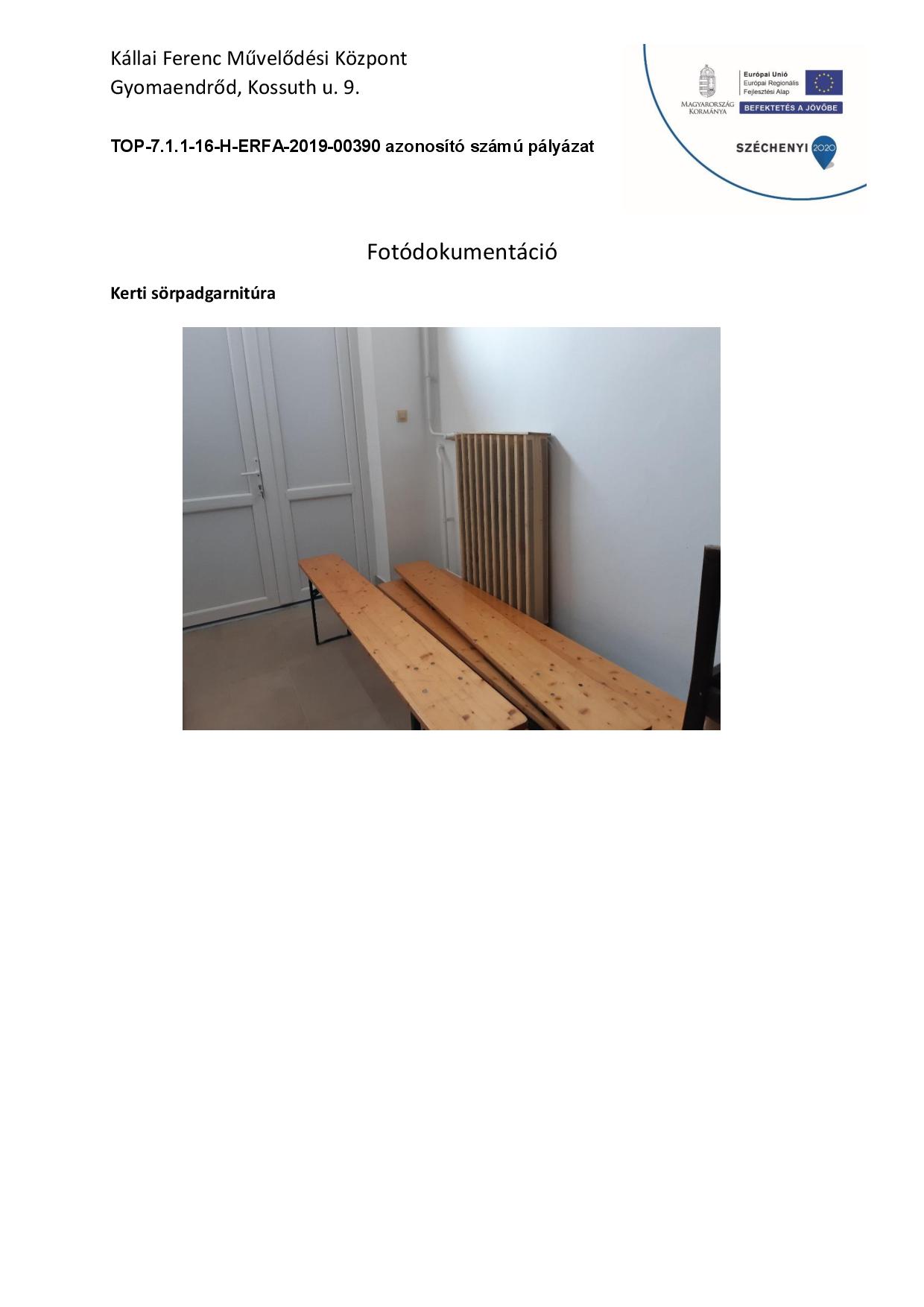 TOP-7.1.1-16-H-ERFA-2019-00390 - Kézműves sajtkészítés szakmai programhoz kapcsolódó infrastruktúra fejlesztése