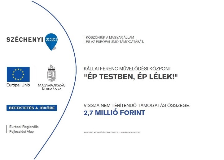 TOP-7.1.1-16-H-ERFA-2020-00763 - Ép testben ép lélek!