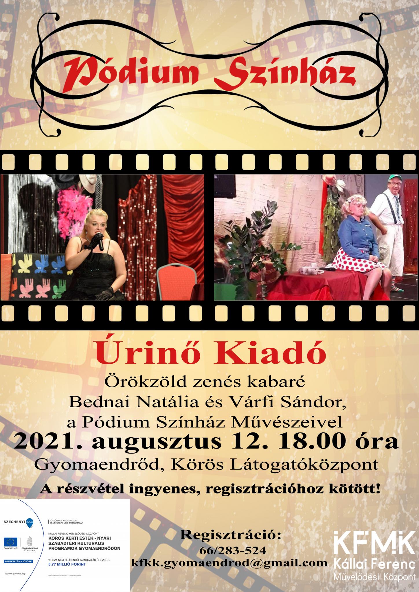 TOP-7.1.1-16-H-ESZA-2019-00499 - Körös Kerti Esték - Nyári szabadtéri kulturális programok Gyomaendrődön