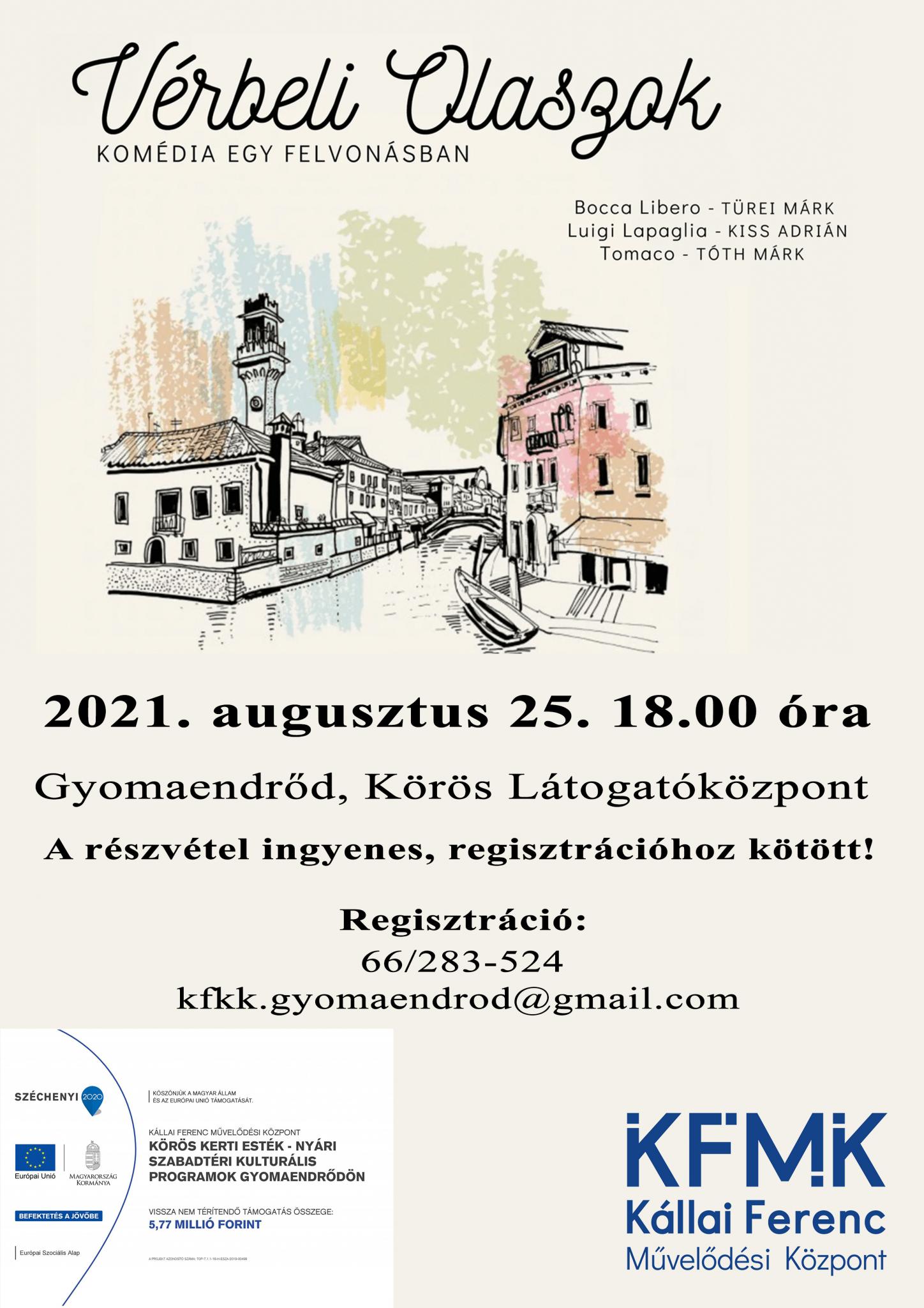 TOP-7.1.1-16-H-ESZA-2019-00499 - Körös Kerti Esték - Nyári szabadtéri kulturális programok Gyomaendrődön