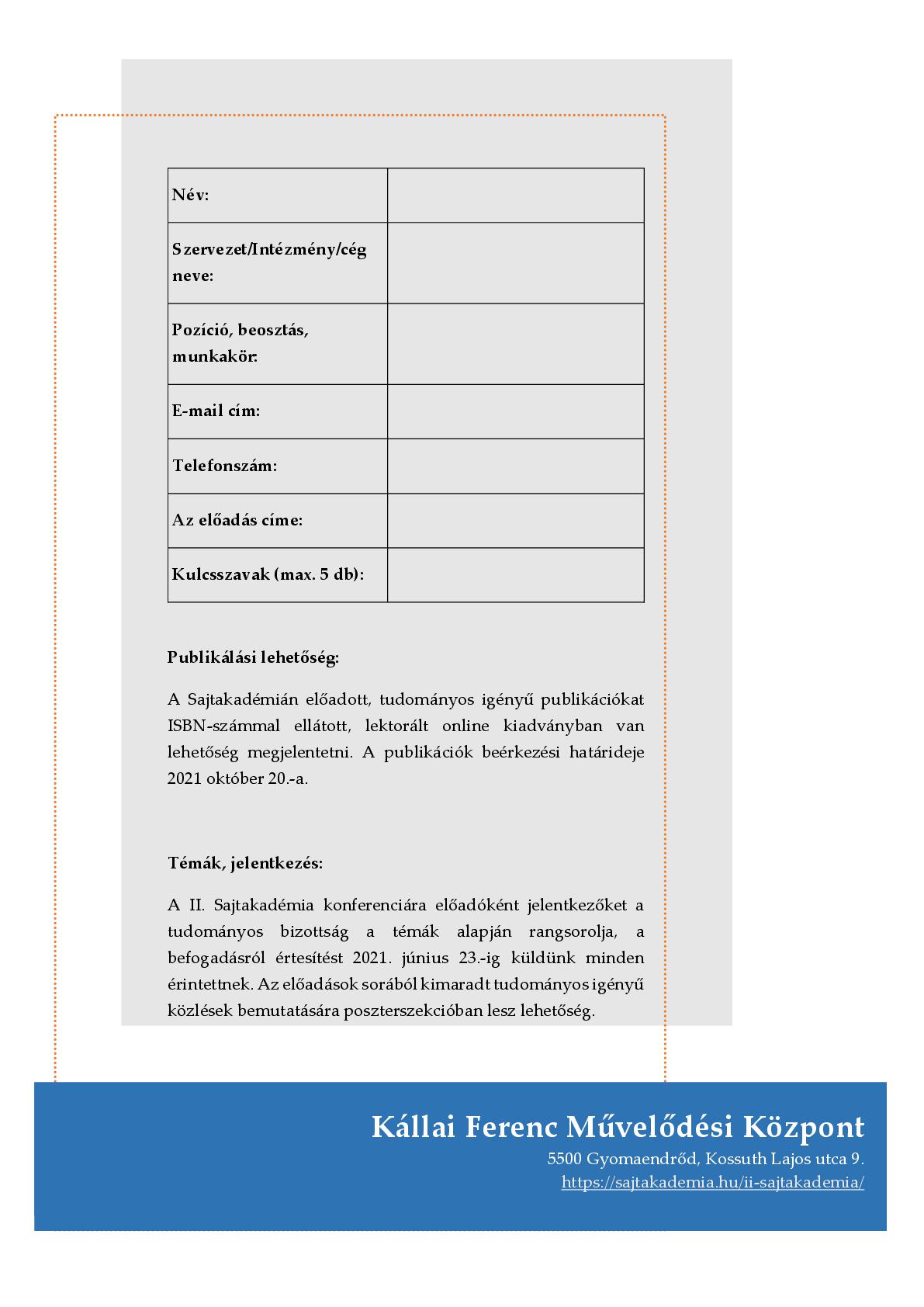 TOP-7.1.1-16-H-ESZA-2019-00500 - Gyomaendrődi Nemzetközi Sajt- és Túrófesztivál szakmai programja