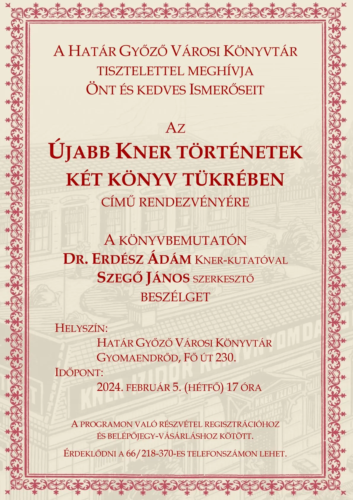 Újabb Kner történetek két könyv tükrében