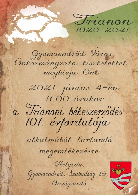 Trianoni békeszerződés 101. évfordulója