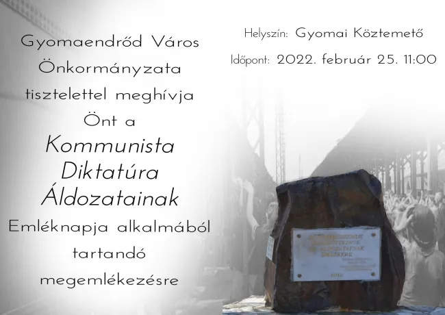 Kommunista Diktatúra Áldozatainak Emléknapja