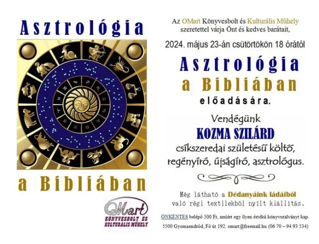 Asztrológia a Bibliában előadás