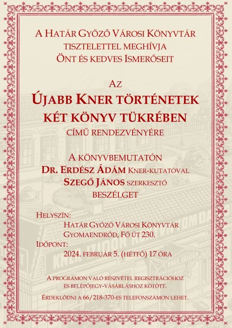 Újabb Kner történetek két könyv tükrében